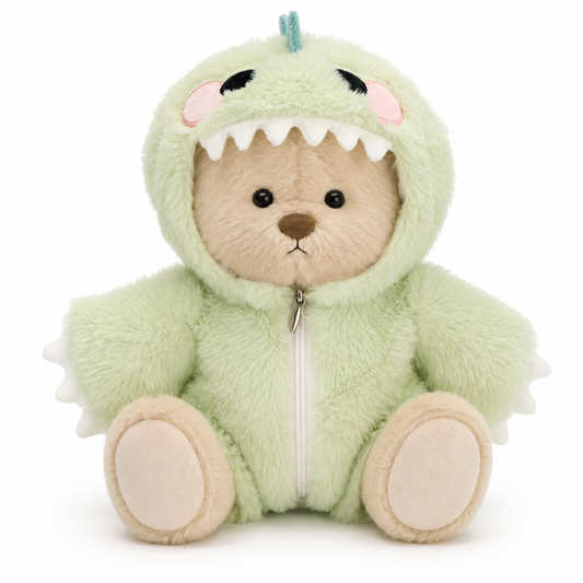 Cute Teddy Bear with Dino Outfit