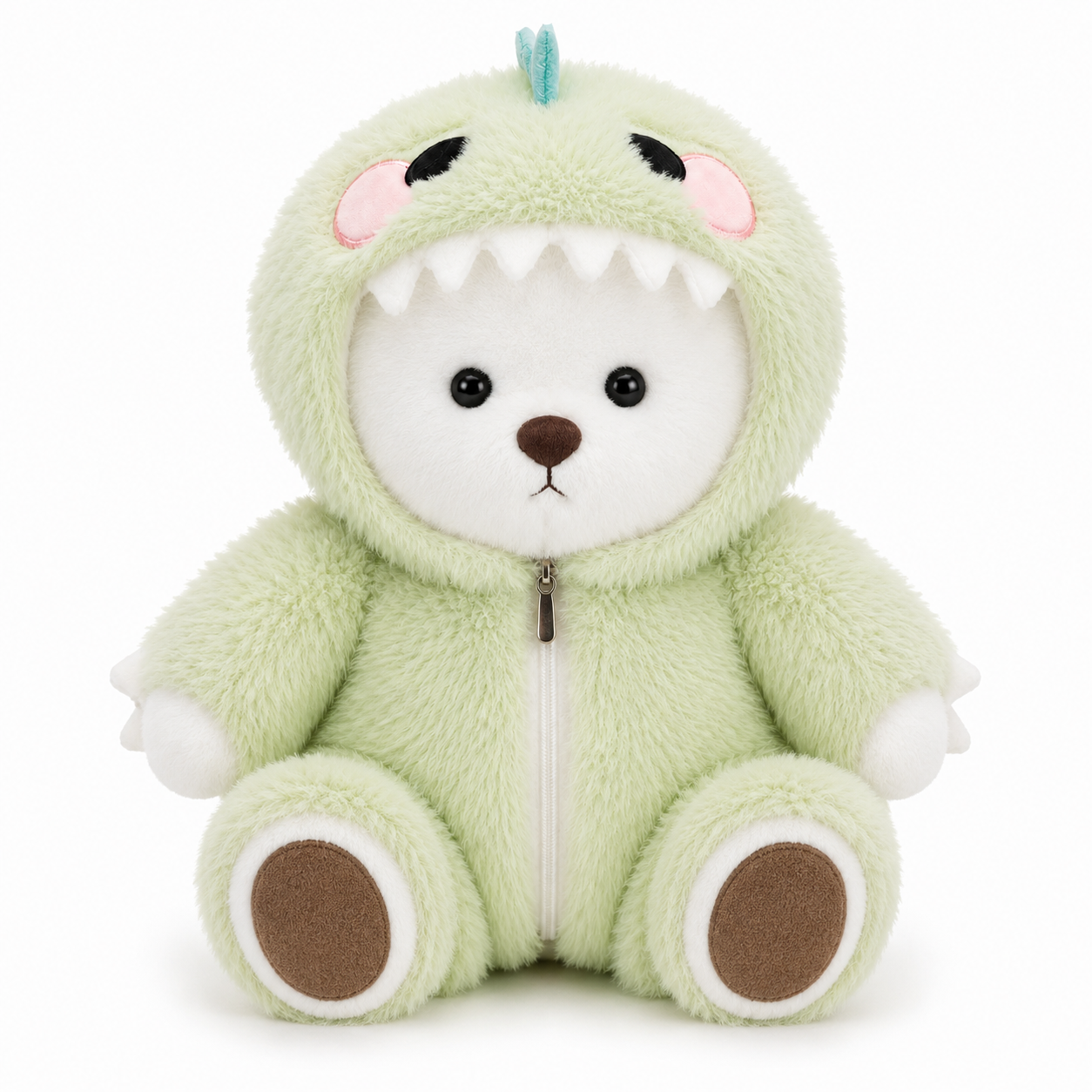 Cute Teddy Bear with Dino Outfit