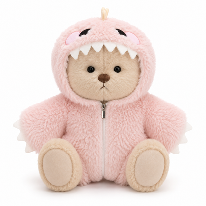 Cute Teddy Bear with Dino Outfit